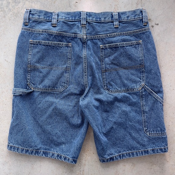 Blue Mountain Other - Blue Mountain Carpenter Denim Shorts Mens 36 Blue Workwear Utility Jorts